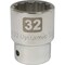 Dynamic 3/4" Drive, 32mm Metric Socket, 12 Points D022132 - alternate 1